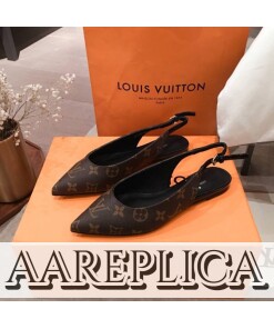 Replica Louis Vuitton Cherie Slingback Ballerina LV 1A68AV 2