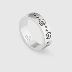Replica Gucci GucciGhost ring in silver 477339 J8400 0701 2