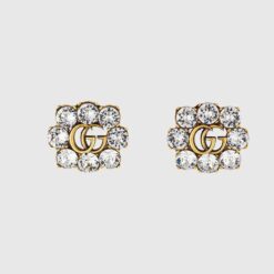 Replica Gucci Crystal Double G earrings ‎645684 J1D50 8062