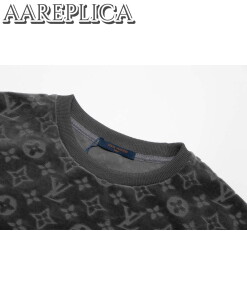 Replica LV 1AAU5B Louis Vuitton Explosive style velvet Men Women’s T-shirt L56223 2