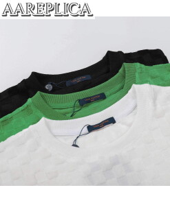 Replica LV 1AAU5B Louis Vuitton New Towel Embroidery Men Women’s T-shirt L56219 2