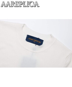 Replica LV 1AAU5B Louis Vuitton Print Cotton Jersey Men Women’s T-shirt L56214 2
