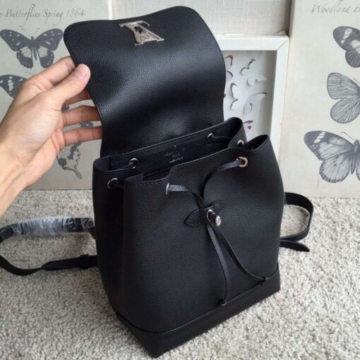 Replica Louis Vuitton Black Lockme Backpack M41815 BLV018 7