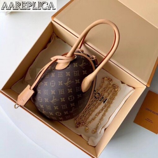 Replica Louis Vuitton LV Egg Bag Monogram Cafskin M44587 BLV303 2
