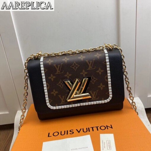 Replica Louis Vuitton Twist MM Bag Monogram Calfskin M44837 BLV367 2