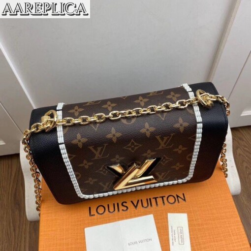 Replica Louis Vuitton Twist MM Bag Monogram Calfskin M44837 BLV367 3