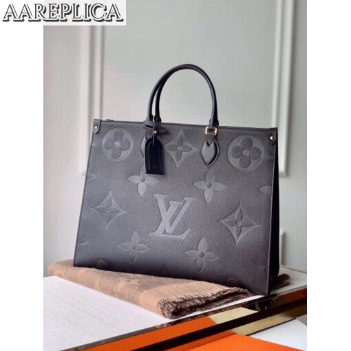 Replica Louis Vuitton Onthego GM Bag Monogram Empreinte Giant M44925 BLV492 2