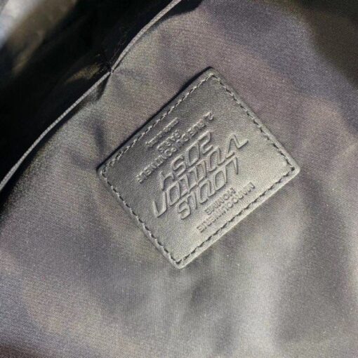 Replica Louis Vuitton Drawstring Backpack Monogram Gray-black M44940 BLV885 10