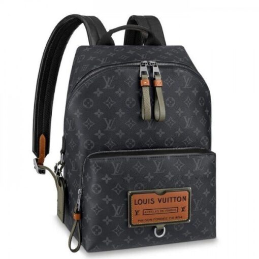 Replica Louis Vuitton Discovery Backpack Monogram Eclipse M45218 BLV883