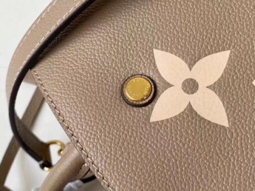 Replica Louis Vuitton Montaigne BB Bag In Tourterelle Gray Leather M45489 BLV699 6