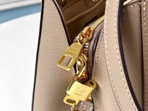 Replica Louis Vuitton Montaigne BB Bag In Tourterelle Gray Leather M45489 BLV699 7