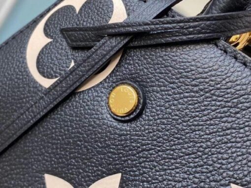 Replica Louis Vuitton Montaigne MM Bag In Black Leather M45499 BLV671 6