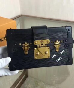 Replica Louis Vuitton Petite Malle Bag In Black Epi Leather M5001N BLV205 2