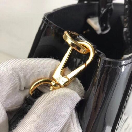 Replica Louis Vuitton Montaigne MM Bag Monogram Vernis M50168 BLV605 4