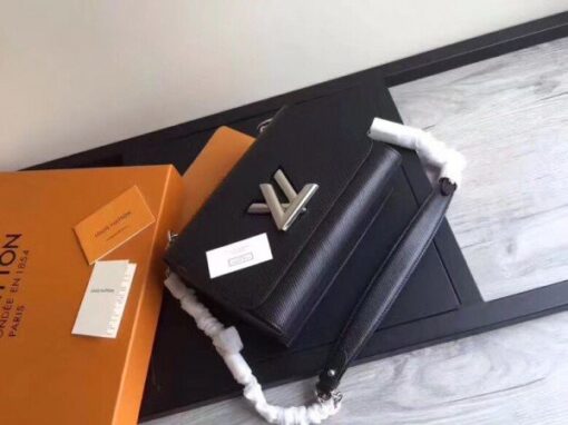 Replica Louis Vuitton Twist MM Bag In Black Epi Leather M50282 BLV207 2