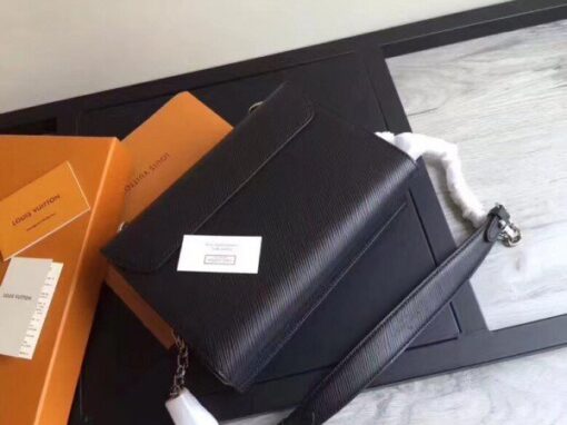 Replica Louis Vuitton Twist MM Bag In Black Epi Leather M50282 BLV207 6