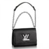 Replica Louis Vuitton Black Twist Tote Epi Leather M54810 BLV222 10