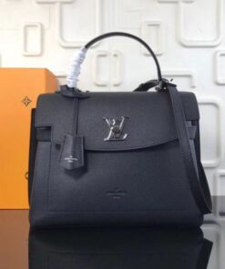 Replica Louis Vuitton Black Lockme Ever Bag M51395 BLV735 2
