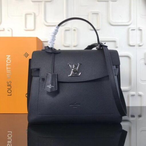 Replica Louis Vuitton Black Lockme Ever Bag M51395 BLV735 2