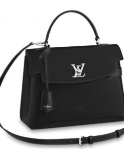 Replica Louis Vuitton Black Lockme Ever Bag M51395 BLV735