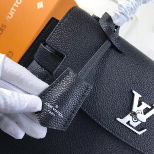 Replica Louis Vuitton Black Lockme Ever Bag M51395 BLV735 7