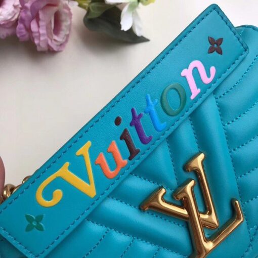 Replica Louis Vuitton Turquoise New Wave Chain Bag PM M51936 BLV643 6