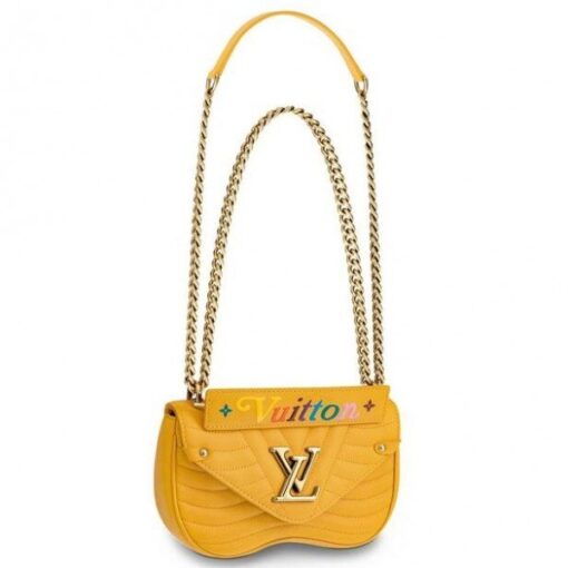 Replica Louis Vuitton Yellow New Wave Chain Bag PM M52565 BLV658
