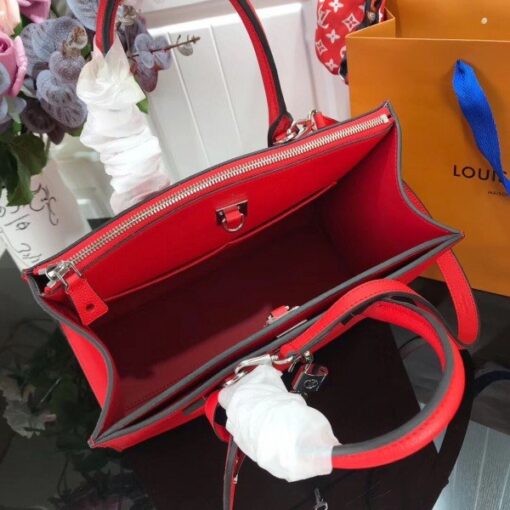 Replica Louis Vuitton Red City Steamer MM Bag M53015 BLV788 5