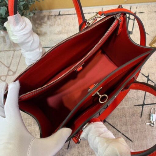Replica Louis Vuitton Red City Steamer MM Bag M53015 BLV788 8