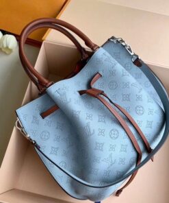 Replica Louis Vuitton Girolata Bag Mahina Leather M53154 BLV269 2