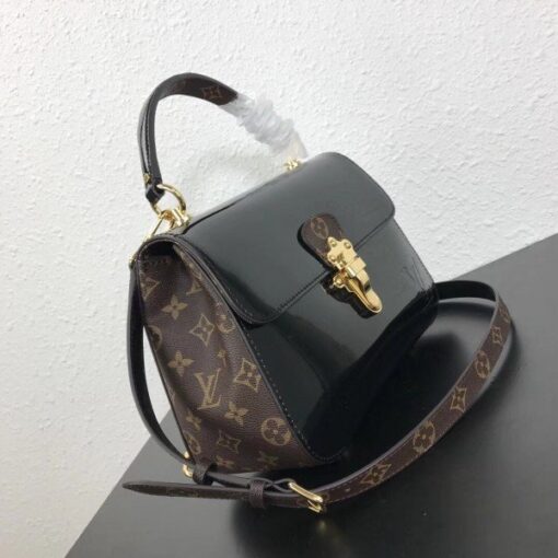 Replica Louis Vuitton Noir Cherrywood Bag Patent Leather M53353 BLV662 2