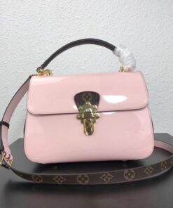 Replica Louis Vuitton Pink Cherrywood Bag Patent Leather M53355 BLV663 2