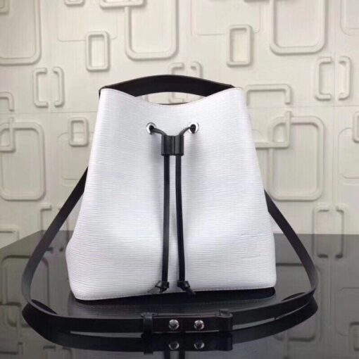 Replica Louis Vuitton White Neonoe Bag Epi Leather M53371 BLV185 2