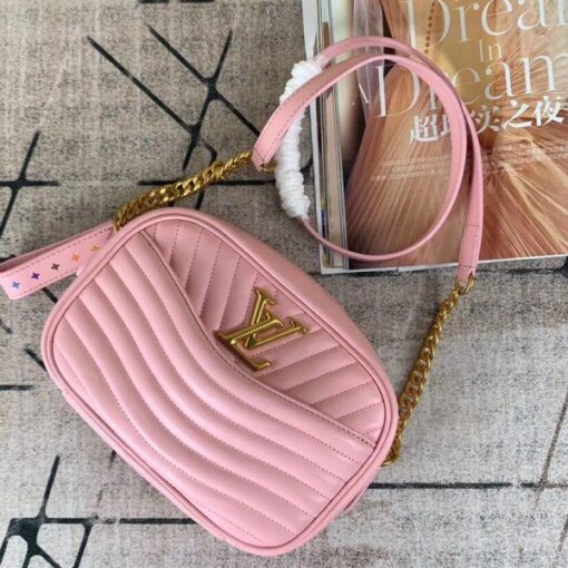Replica Louis Vuitton Pink New Wave Camera Bag M53683 BLV651 2