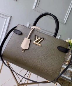 Replica Louis Vuitton Kaki Twist Tote Epi Leather M53726 BLV146 2