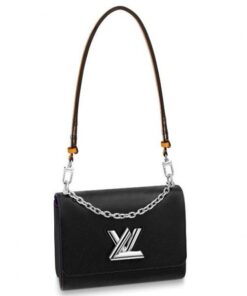 Replica Louis Vuitton Twist MM Bag Black Epi Leather M53885 BLV137