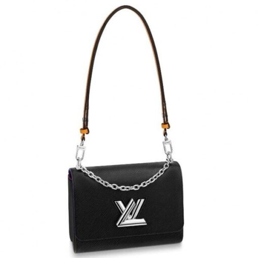 Replica Louis Vuitton Twist MM Bag Black Epi Leather M53885 BLV137