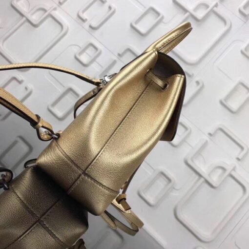 Replica Louis Vuitton Gold Lockme Mini Backpack M54575 BLV026 3