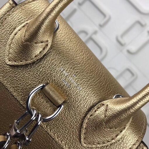 Replica Louis Vuitton Gold Lockme Mini Backpack M54575 BLV026 6
