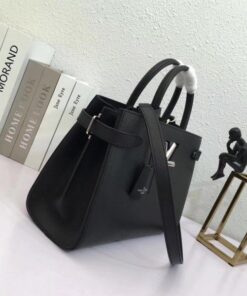 Replica Louis Vuitton Black Twist Tote Epi Leather M54810 BLV222 2