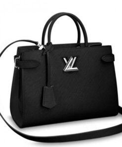Replica Louis Vuitton Black Twist Tote Epi Leather M54810 BLV222