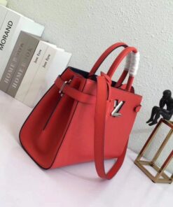 Replica Louis Vuitton Red Twist Tote Epi Leather M54811 BLV223 2