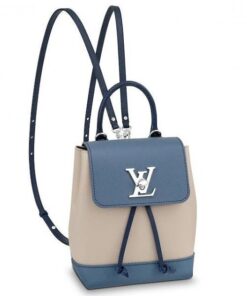 Replica Louis Vuitton Blue Jean Lockme Mini Backpack M55017 BLV027