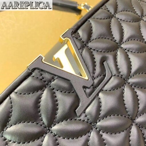 Replica Louis Vuitton Capucines PM Bag In Quilting Lambskin M55366 BLV852 4