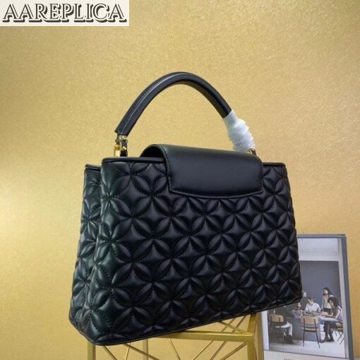 Replica Louis Vuitton Capucines PM Bag In Quilting Lambskin M55366 BLV852 9
