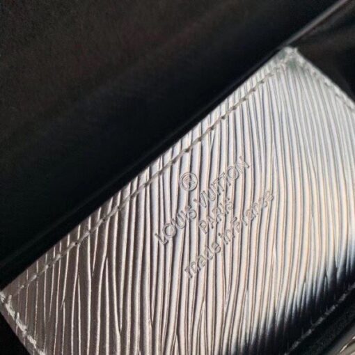 Replica Louis Vuitton Twist MM Bag Silver Epi Leather M55404 BLV136 9