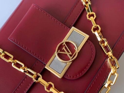 Replica Louis Vuitton Dauphine MM Leather Bag M55735 BLV771 5