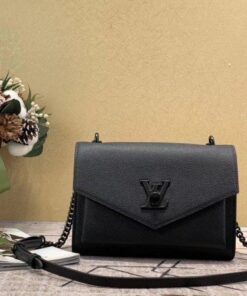Replica Louis Vuitton All Black Mylockme BB Bag M55848 BLV777 2