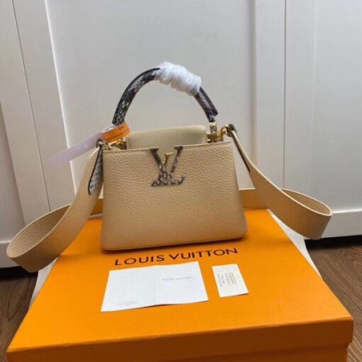 Replica Louis Vuitton Capucines Mini With Ayers Snakeskin Handle M55923 BLV668 2