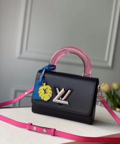 Replica Louis Vuitton Twist MM Bag With Plexiglass Handle M56112 BLV157 2